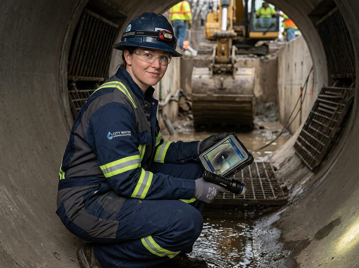 Sewer Line Inspection & Replacement in Stonewall